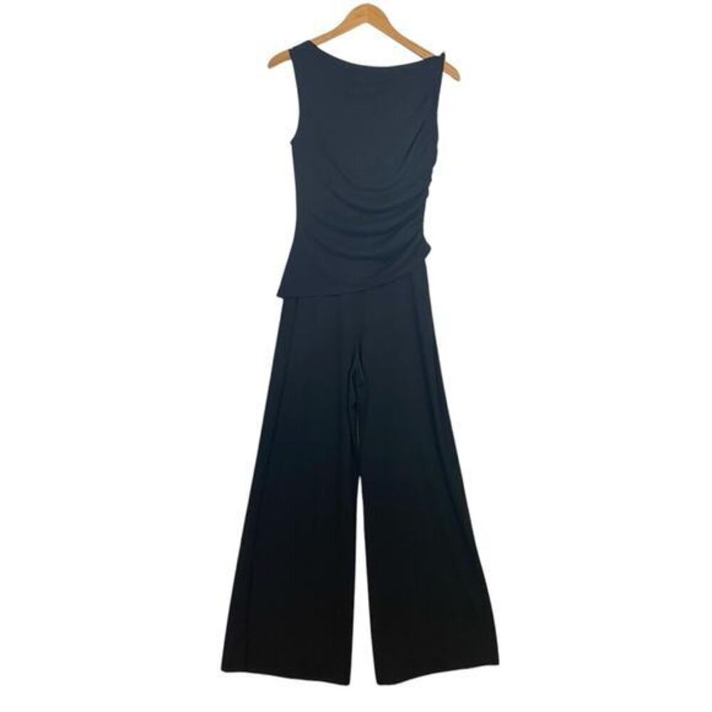 DONNA KARAN‎ NEW YORK nwt $169 hardware strap wide-leg pants jumpsuit 2 XS - Picture 8 of 12